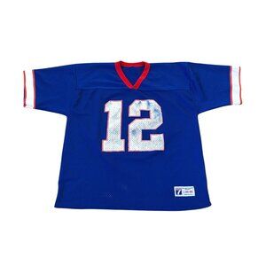 Vintage 90's Logo 7 Buffalo Bills Jim Kelly #12 NFL Football Jersey Men's Large